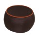 Coffee Table - Chocolate Brown with Orange piping Polyester